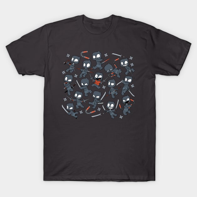 Ninja Mess T-Shirt by Dooomcat